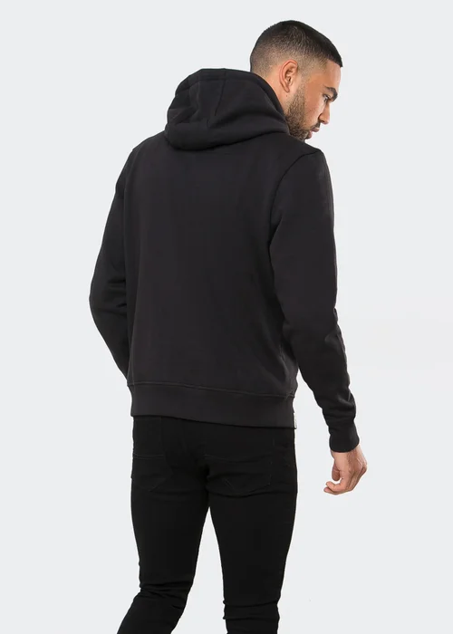 Threadbare Black Cotton Blend Pullover Hoody - Small Image 2