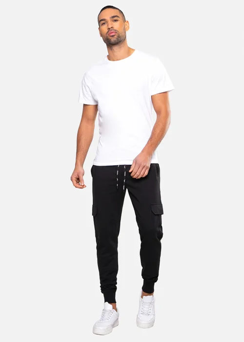 Threadbare Black Cargo Style Joggers - M Image 3