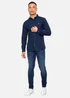 Threadbare Navy Oxford Cotton Long Sleeve Shirt - Medium Image 4