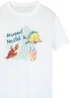Disney Little Mermaid Club White Printed Boyfriend Fit T-Shirt - 5XL Image 2