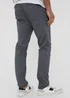Threadbare Grey Cotton Slim Fit Chino Trousers With Stretch - 38/L32 Image 2