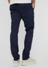 Threadbare Navy Cotton Slim Fit Chino Trousers With Stretch - 38/L32 Image 2