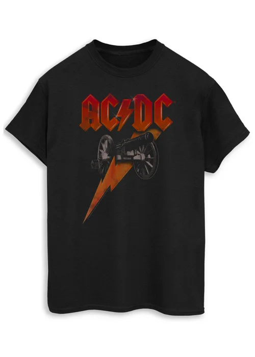 ACDC Canon Long Flash Men Black Graphic Music T-Shirt - 4XL Image 1