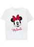 Disney Kids White Minnie Mouse Face Printed T-Shirt (3-13 yrs) - Age 12-13 Years Image 1