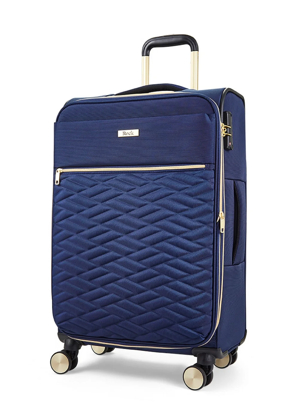 Rock Sloane Suitcase Navy - Small Image 2