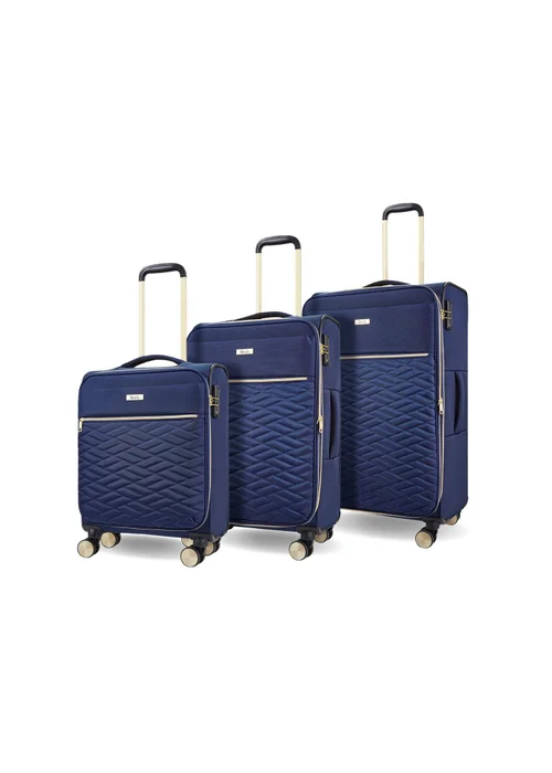 Rock Sloane Suitcase Navy - Small Image 1