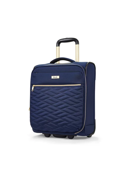 Rock Sloane Suitcase Navy - Small Image 3