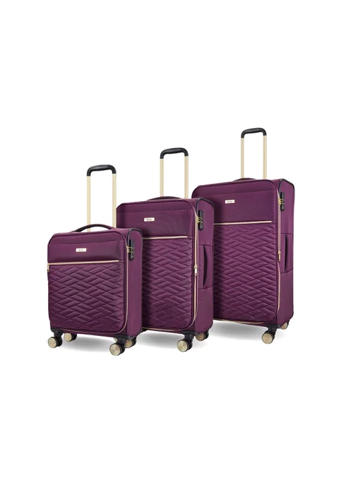 Rock Sloane Suitcase Purple - Small Image 1