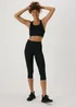 Souluxe Black Capri Leggings - Size 8 Image 1