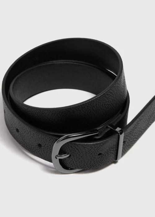 Black Gunmetal Jeans Belt - Small Image 2