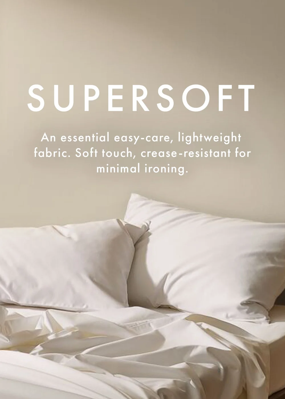 Natural Super Soft Fitted Sheet Bundle - Single Image 2
