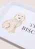 White Connie Cockapoo Tea Tray Image 2