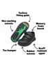 ToeZone Boys Black Jay Ortholite Dinosaur Rip Tape Shoe (Younger 8- Older 3) - Size 8 infants Image 5