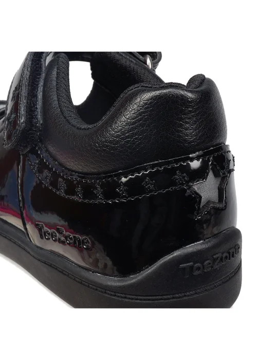 ToeZone Girls Black Sommer Ortholite Insole Technology Shoe (Younger 8- Older 2) - Size 8 infants Image 3