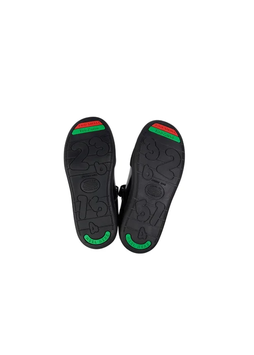 ToeZone Girls Black Sommer Ortholite Insole Technology Shoe (Younger 8- Older 2) - Size 8 infants Image 4