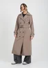 Brave Soul Brown Double-Breasted Longline Trench Coat - 10 Image 4