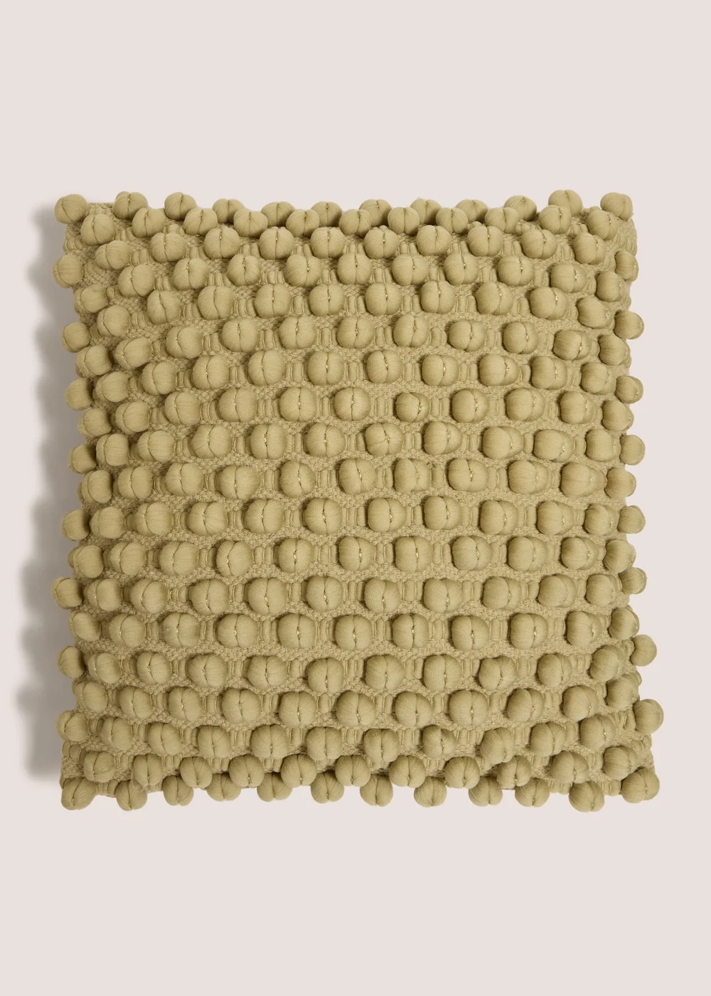 Green Bobble Cushion Image 1