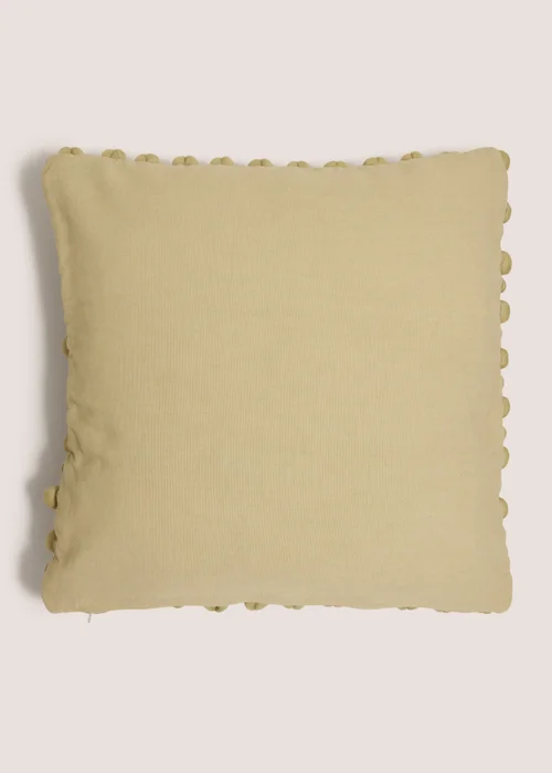 Green Bobble Cushion Image 2