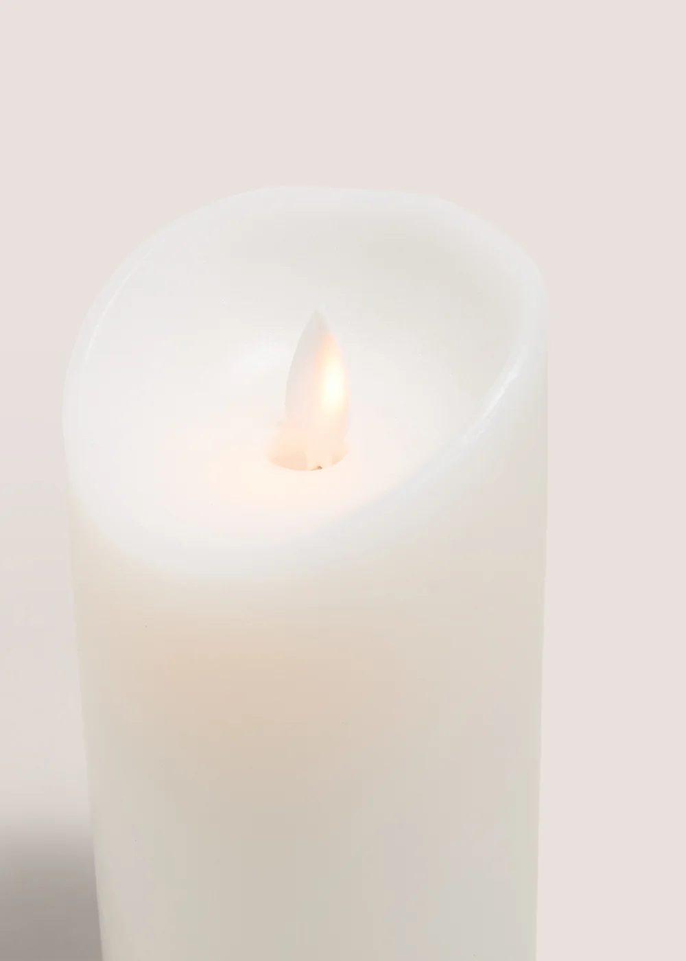 White LED Pillar Candle Image 2