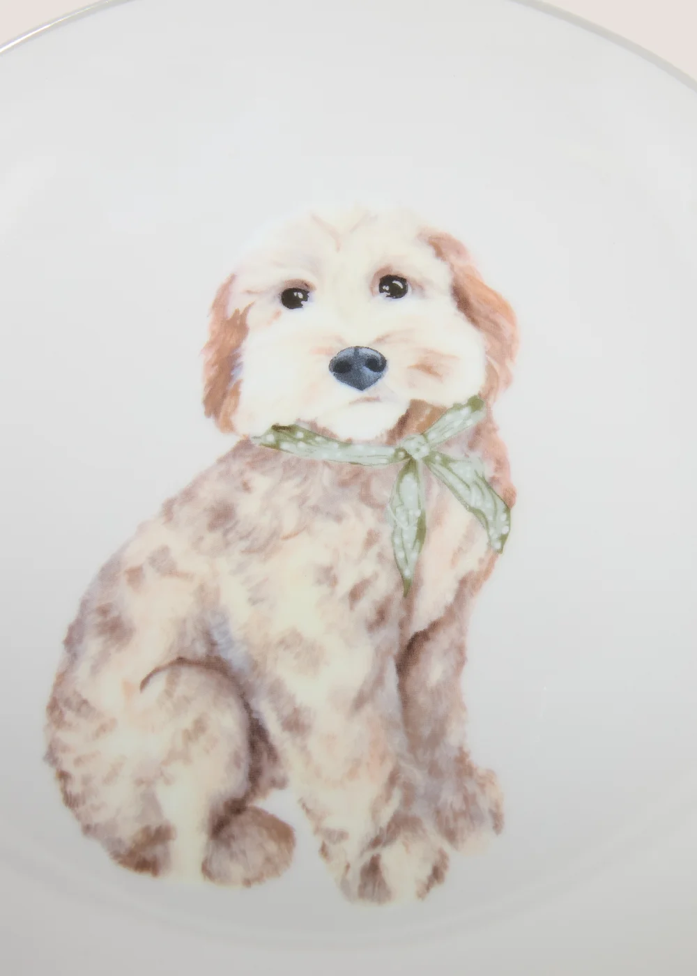 White Cockapoo Side Plate Image 2