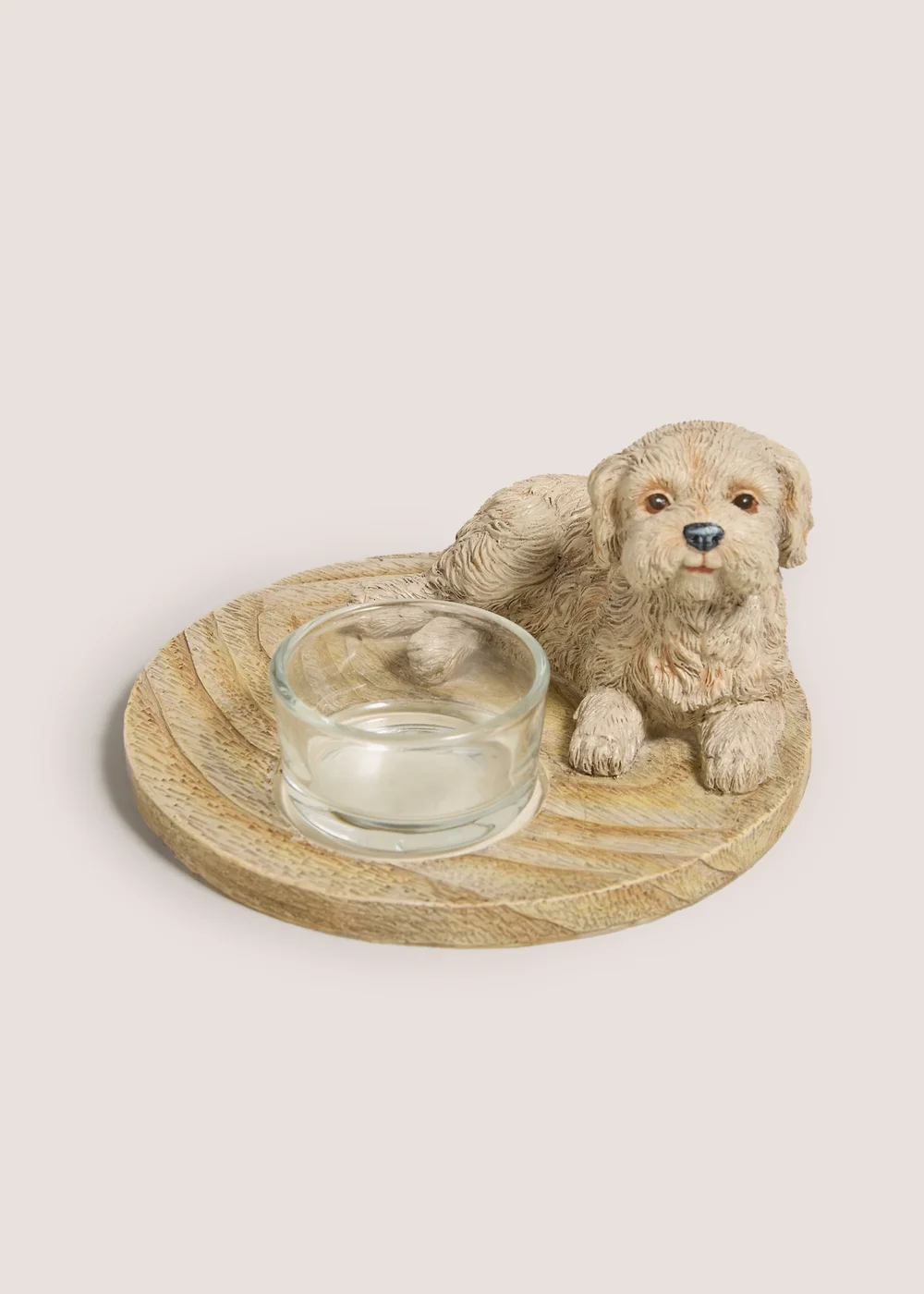 Cockapoo Wood Tealight Holder (12cm x 12xm x 7cm) Image 1