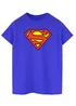 Spiral Galaxy Superman Shield Royal Blue Printed T-Shirt - Small Image 1