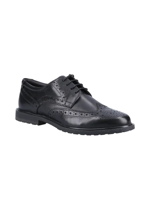 Hush Puppies Black Verity Brogue - Size 4 Image 2