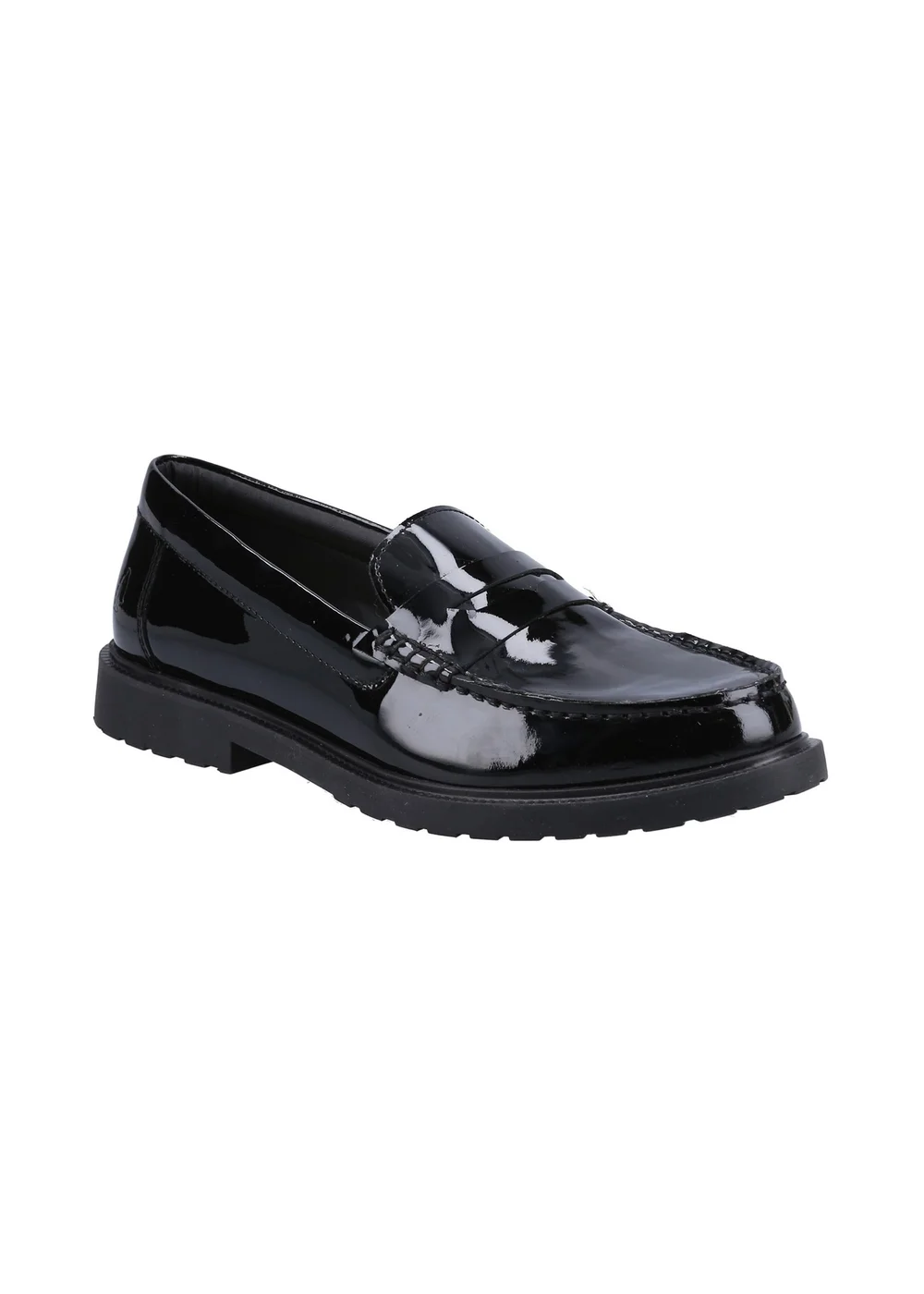 Hush Puppies Glossy Black Verity Slip On Shoe - Size 5 Image 2