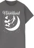 Disney Peter Pan Take Me To Neverland Charcoal Printed Boyfriend Fit T-Shirt - Extra Large Image 2