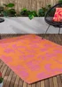 furn. Orange Marula Outdoor 100% Recycled Rug (120 x 180cm) - 120 x 180cm Image 1