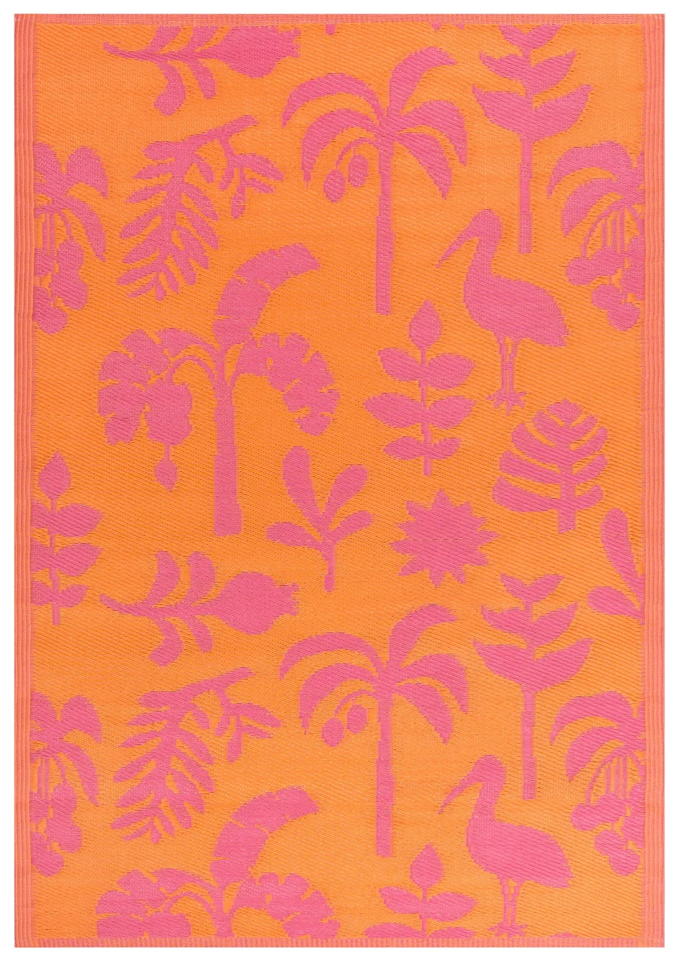 furn. Orange Marula Outdoor 100% Recycled Rug (120 x 180cm) - 120 x 180cm Image 2