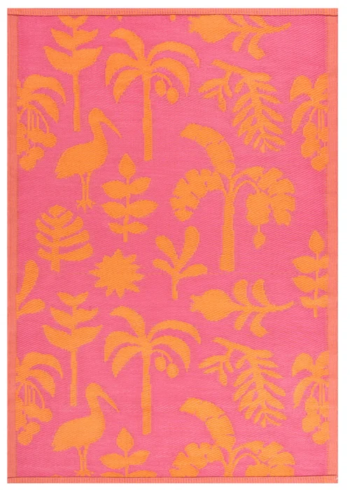 furn. Orange Marula Outdoor 100% Recycled Rug (120 x 180cm) - 120 x 180cm Image 3
