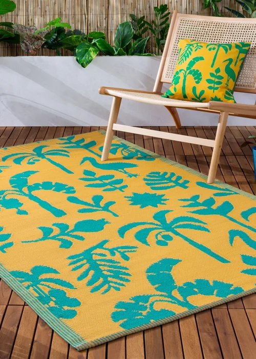 furn. Yellow Marula Outdoor Rug (120 x 180cm) - 120 x 180cm Image 1