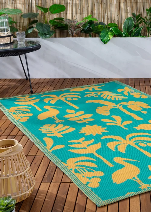 furn. Yellow Marula Outdoor Rug (120 x 180cm) - 120 x 180cm Image 2