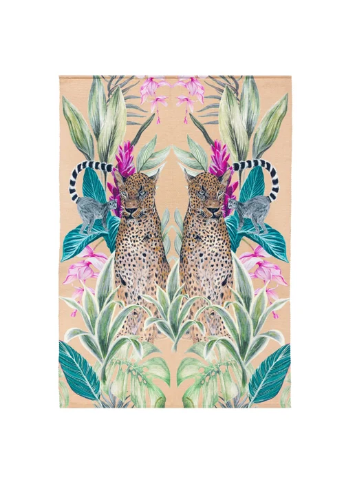 Wylder Gold Kali Leopards Outdoor Washable Rug (120 x 170cm) - 120 x 170 Image 2