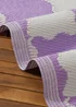 furn. Lilac Check Outdoor Rug (120 x 180cm) - 120 x 180cm Image 2