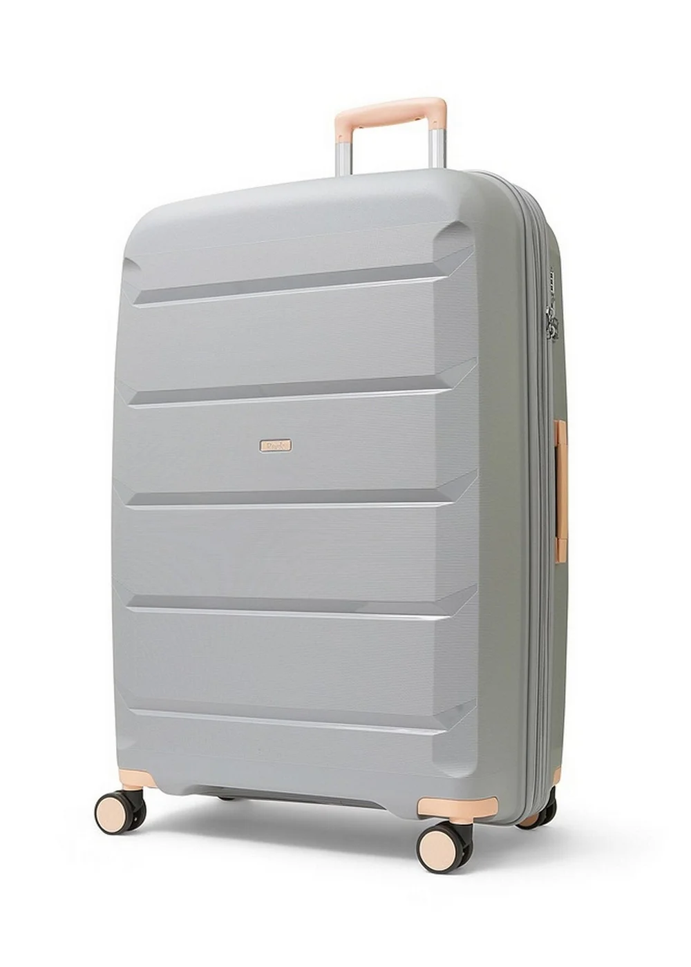Rock Tulum Suitcase Grey/Peach - Small Image 2