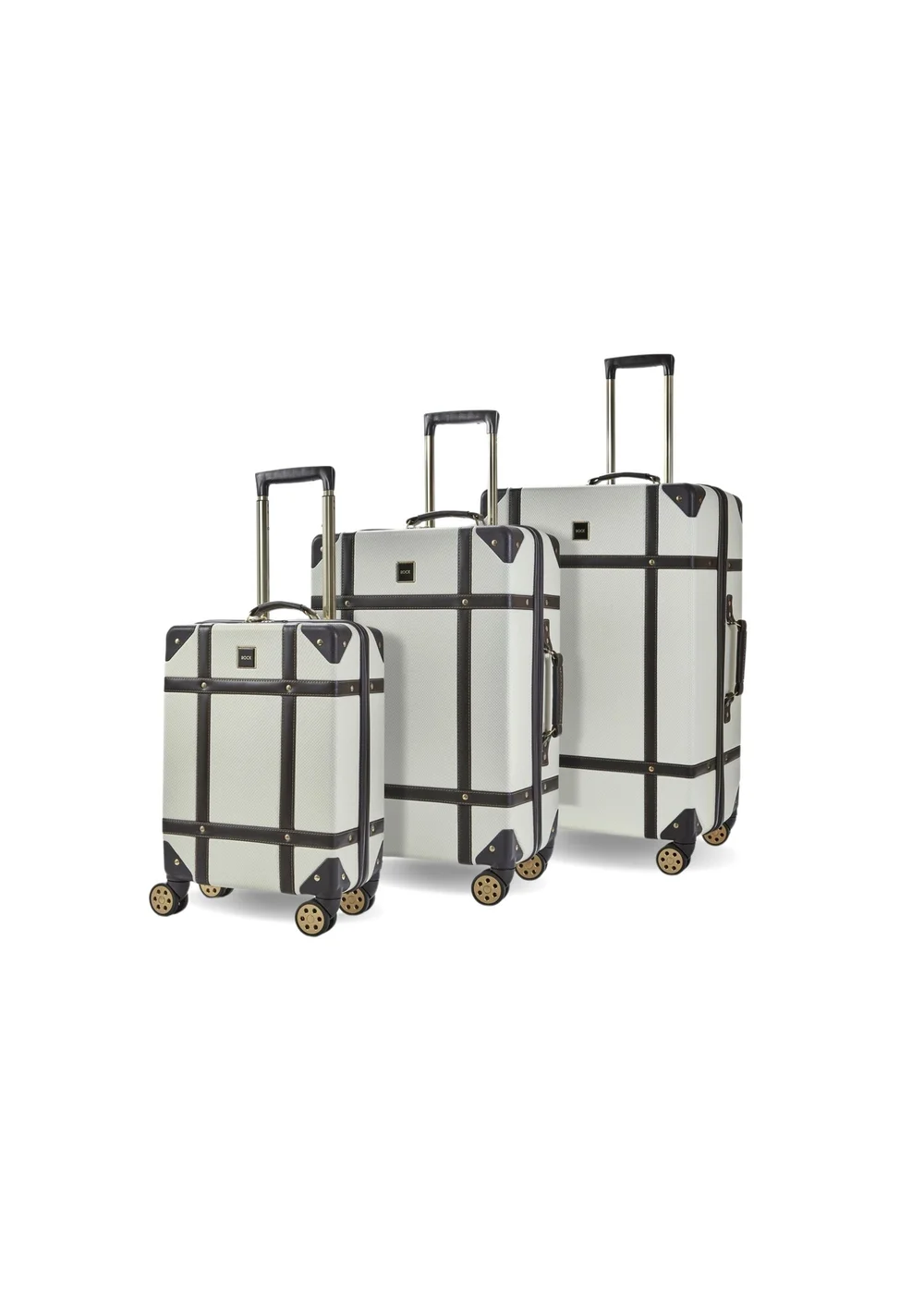 Rock Vintage Suitcase Cream - Medium Image 1
