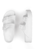 Where's That From White Danielle Slider Sandals With Buckle - Size 5 Image 3