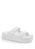 Where's That From White Danielle Slider Sandals With Buckle - Size 5 Image 1