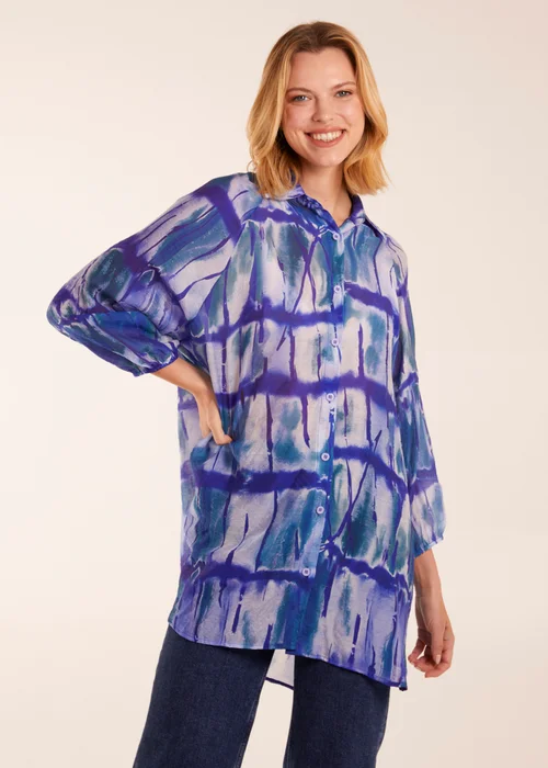 Blue Vanilla Blue Tie Dye Shirt - One Size Image 1