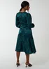 Blue Vanilla Green Wrap Front Midi Dress - 10 Image 2