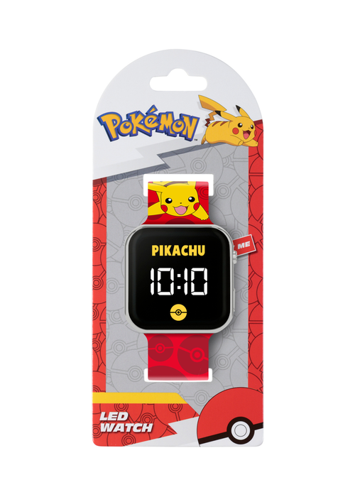 Pokémon Red Printed Strap LED Watch - One Size Image 3