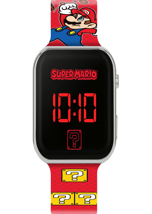 Super Mario Red Printed Strap LED Watch - One Size Image 3