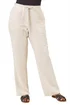 Roman Stone Petite Linen Tie Front Trousers - 8 Image 1