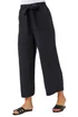 Roman Black Waist Tie Detail Culottes - 16 Image 1