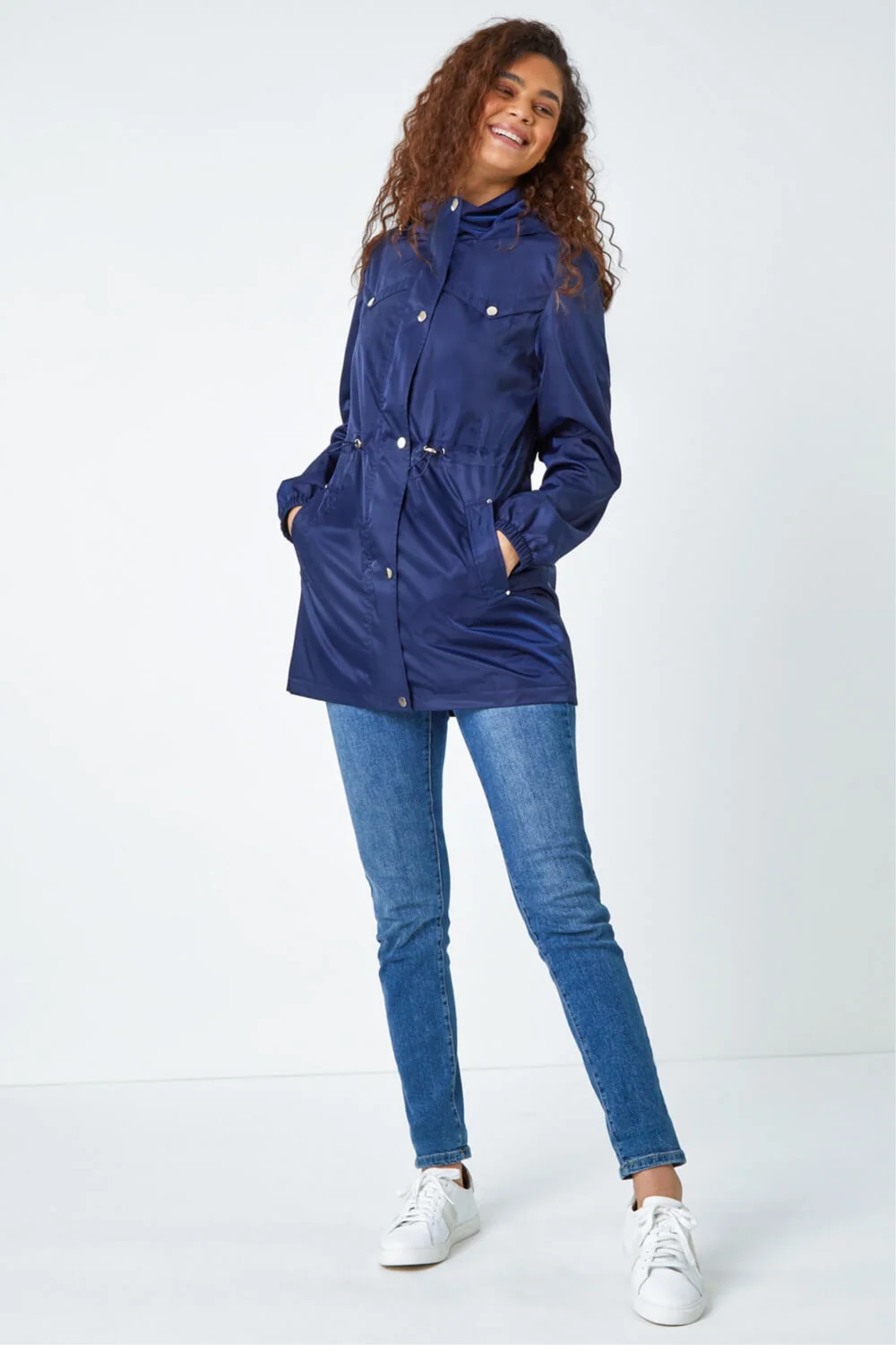 Roman Navy Shower Resistant Longline Jacket - 12 Image 2