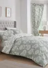 Dreams & Drapes Design Chrysanthemum Green Duvet Cover Set - Double Image 1