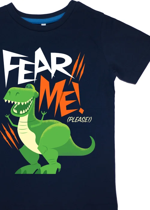 Disney Toy Story Fear Me Kids Navy Stripes Pyjamas (3-8 Years) - Age 7-8 Years Image 2