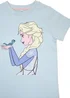 Disney Kids Baby Blue Frozen Elsa Stars Pyjamas (3-8 Years) - Age 7-8 Years Image 2